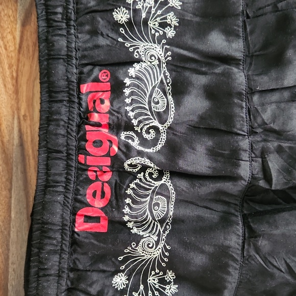 Desigual Bubble Skirt, Ladies 38, NWOT,  Drawstring Elastic waist goregous print - Picture 5 of 10